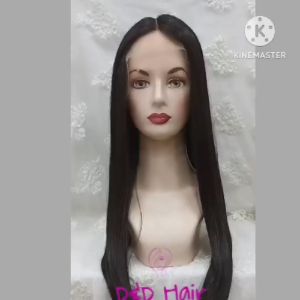 Wig Rambut - D&D20402 - Black - Front Lace Wig - Wig Wanita - Lurus Panjang