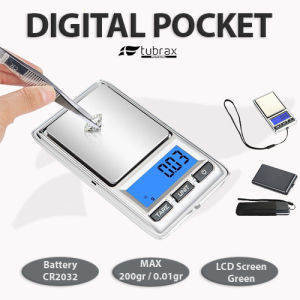 QZ-203 Timbangan Emas Mini 200 Gram / 0.01 Gram Digital Akurasi Free baterai LED kecil 200gr Saku Mas Perhiasan Kopi Bumbu Pocket Scale Digital Scale Portable 200gr / 0.01gr