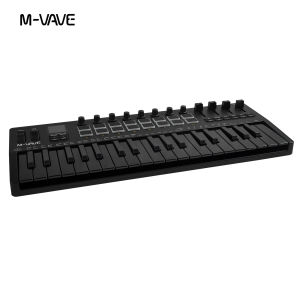 M-VAVE | M-VAVE SMK-37 PRO 37-Key USB MIDI Controller with 16 RGB Pads & 8 Knobs Supports Software Operation for WINDOWS MAC IOS Android