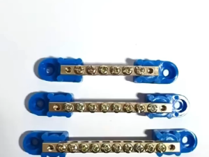 6/8/12 Hole Grounding Bus Bar Terminal Brass Wire Screw Terminal Grounding Strip Bus Bar Block