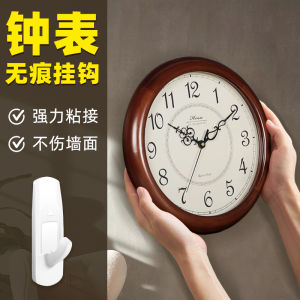 Wall-Mounted Clock Hook No Drilling Strong Bearing Capacity Door Back Adhesive Hook Traceless Nail Painting Hanging Tool