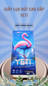 1 gói GIấy Rút Treo Trường Con Hạc cao cấp 320 lần rút giấy dai bền và mịn