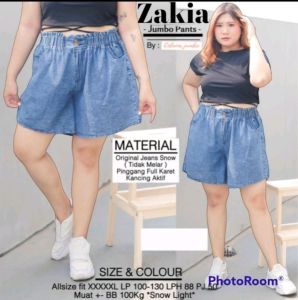 Celana pendek Hotpants Jumbo muat sampai BB 100kg