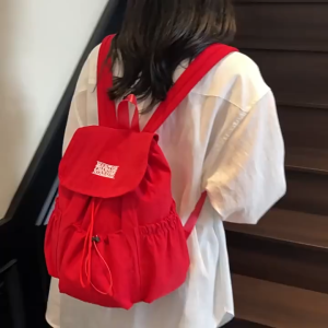 MOUSSON กระเป๋าเป้สะพายหลังสายรัดไนลอนมัลติฟังก์ชั่นกระเป๋าเป้สะพายหลังแบบปรับได้