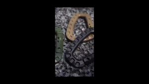 ZEO Climbing Carabiner D-Ring Key Chain Clips Hook Camping Plastic Buckle