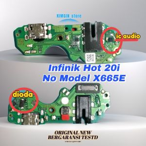 Konektor Cas Papan Pcb Konektor Cas Mic Infinik Hot 20i No Model X665E Original