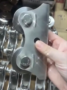 2 In 1 V Groove Sliding Gate Track Roller Sliding Gate Double Roller Gate Wheel Universal Double Bearings Two-Wheel