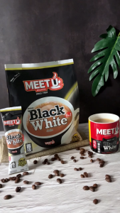 (3 Pek) MEET U White Coffee & White Milk Tea series | Siri Kopi Putih & Teh Putih Susu 3 dalam 1 (HALAL)