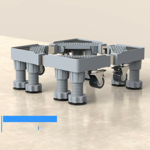 🔥Mounts that minimize shaking🔥Thickened Universal Washing Machine Stand With 360° Wheels Refrigerator Base pelapik mesin basuh Adjustable Base Fridge Holder 洗衣機腳墊底座 Heavy Duty Stainless Steel Refrigerator Base Anti-Vibration