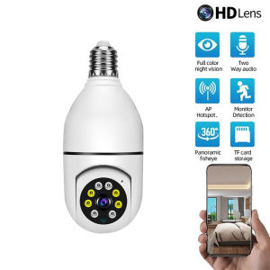 1080P HD E27 Bulb Surveillance Camera Outdoor Indoor Security Monitor 2.4G Wireless WiFi Camera Night Vision IP Camera
