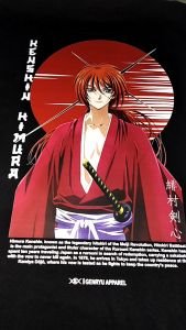 GENRYU Keshin Himura / Battousai Anime Samurai X Baju Kaos T-shirt Cotton Combed 24s