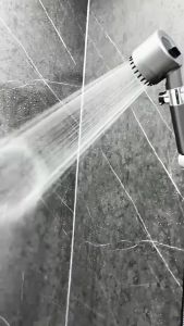 SG [READY STOCK] High Pressure Handheld Shower Bath Heads Rotating 4 Modes Boost Pressurized Water Saving