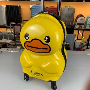 Kid Fashion Travel Ride On Luggage Cartoon 4D Modern Cute Seat Suitcase Trolley Student Bagasi