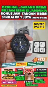 DIGITEC ORIGINAL - DIGITEC DA-2119 THAB DG 2119 DIGITEC 2119 DA2119THAB - Men LA - Resin - Hitam - Diameter 45 CM - Jamdunia / Jam dunia JD18 Jam Tangan Pria Jam Pria Jam Anti Air Jam Digital Analog DEL01