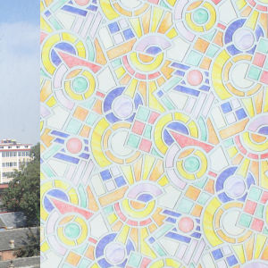 Transparent Opaque Self-Adhesive Frosted Glass Sticker Waterproof Thickened Bathroom Bathroom Window Sticker Minimalist Window Flower