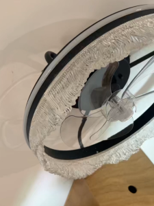 【CHAMER】Ceiling Fan with Light Luxury 20inchs 220V DC Motor Ceiling Fan For Living Room 60W LED Light