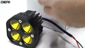 2PCS Universal 3 Inch 60W Yellow/White 2COLOR LED Work Light Square Mini Waterproof Driving Light Fog Light