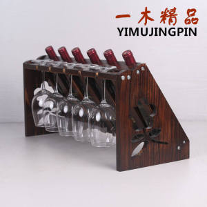 Wine Rack Decoration Solid Wood Red Wine Glass Holder Wine Cabinet Display Rack For Home Goblet Rack Upside down European Wine Rack