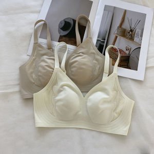 บางเฉียบสบาย นุ่ม รองรับบราเปลือยสําหรับผู้หญิงไม่มีห่วงเหล็กหูกระต่าย ดีไซน์ ป้องกันการหย่อนคล้อยเหมาะสําหรับหญิงสาว
