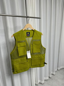 Super Cost-Effective! Summer Men Export Mesh Vest Quick-Drying Breathable Multi-Pocket Fishing Photography Outdoor Top