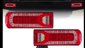 1PC 24V LED Truck Tail Lamp For Benz Truck Actros Trailer Lorry - Brake Stop Reverse Turn Signal Light Warning Lamp With Buzzer