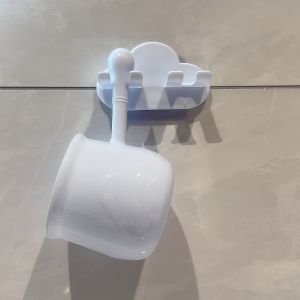 Cartoon Cute Wall-Mounted Toothbrush Holder Childrens Bathroom Accessories Toothpaste Cup Shelf Set for Home Use