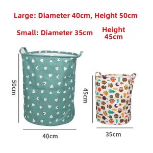 Foldable Cotton Cloth Laundry Basket