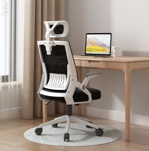 Home Office Chair Breathable Mesh Computer Chair Adjustable Arm Ergonomic Chair Rotating Game Chair High Back to Protect the Spine Gaming Chair