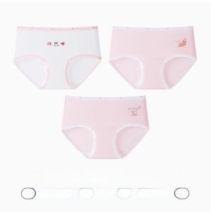 Miiow | Pure Cotton Triangle Shorts Underwear For Girls Childrens Developmental Period Comfortable Breathable Cotton Butt Not Tightening
