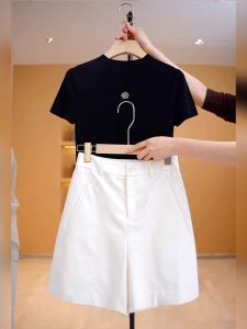 กางเกงขายาวเอวสูงทรงเอ ทรงหลวม ทรงลำลอง สำหรับผู้หญิง กางเกงขายาวทรงเอบาง ฤดูร้อน 2025 ใหม่ กางเกงขายาวทรงเอ ทรงลำลอง