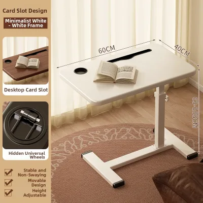 ZIZHU | Adjustable Bedside Table Hospital Mobile Dining Desk
