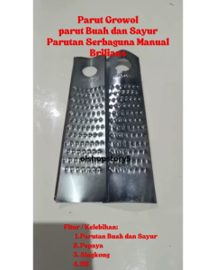 Parut Growol Parut Pepaya Stainless Steel Parutan Serbaguna Manual Brilians