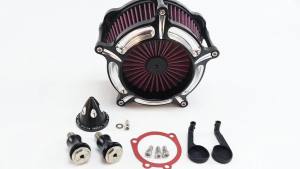 Air Filters Black Turbine Motorcycle Air Cleaner Intake Filter For Harley Sportster Iron XL 883 1200 Forty-Eight Seventy-Two