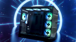 Armaggeddon AQUARON X CURVE GIGA ATX Fish Tank Design Gaming PC Case With Dual Chamber | Tempered Glass