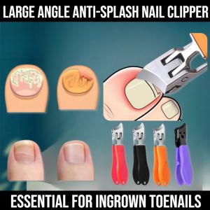 Large Angle Anti-Splash Nail Clipper High Quality Nail Clipper  Manicure Pedicure Tools Essential For Ingrown Toenails