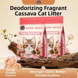 BABAJING | Odor-Controlling and Non-Stick Tapioca-based Cat Litter