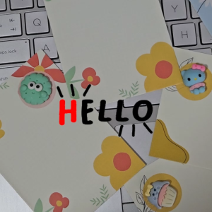 Charm Card - All Occasion Blank Card with Cute Craft Charm - Birthday Graduation Childrens Day Motivational Card etc