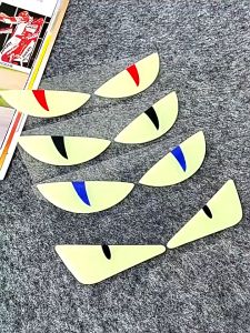 Motorcycle Luminous 3D Devil Eye Sticker Cat Eye Decal Suitable For Ebike Universal