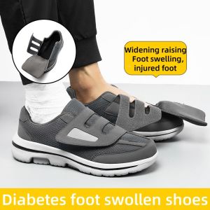 Summer Mesh Breathable Wide Toe Men Walking shoes suitable for wide feet gout edema thumb valgus light non slip walking shoes for men or women