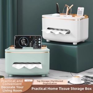 Multifunctional Remote Control Storage Tissue Box