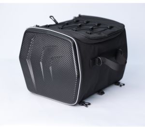 Waterproof Motorcycle Rear Seat Bag Travel Luggage Bag 25L Motorcycle Hard Shell Tail Bag Motor Riding Helmet Bag