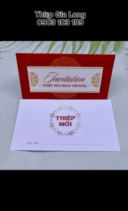 Thiệp mời khai trương, họp mặt