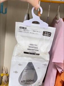 ODOROKU Japan Dehumidifier Hanging Closet Drawer Pack 110g Moisture Absorber Moisture Absorption Bag Absorb Humidity Dehumidifier Bag