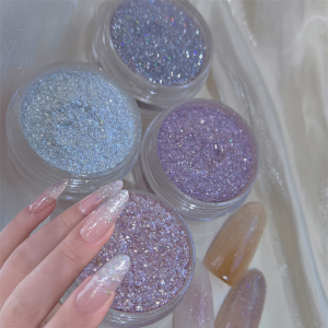 1Jar Shimmer Opal Nail Art Powder Ultra-Fine Sparkly Chrome Pigment Dust for Gel Polish Makeup Eyeshadow Manicure Decorations &*