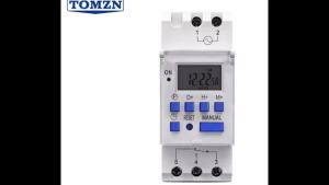 TOMZN NEW AC 220V 230V 12V 24V 48V 16A New type Din Rail single phase Weekly 7 Days Programmable Digital TIME SWITCH Relay Timer