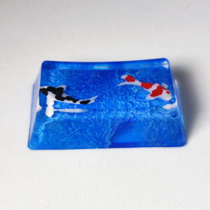 Mechanical Keyboard Stylish 1.75U Capital Key Resin Epoxy Key Cap Zen Pool Boys Birthday Gift