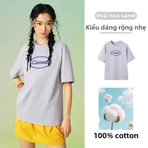CAMEL | Áo Thun Đôi Cotton Sạch Mỹ Kiểu Cổ Điển
