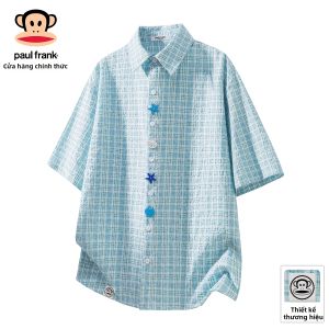 Paul Frank | Áo Sơ Mi Nam Tay Ngắn Mùa Hè Thiết Kế Rộng Rãi