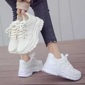 50 an Store - Sepatu Wanita Sneakers Hitam & Putih Letter A B C Terlarisss