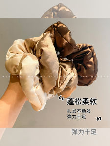 SoftSolidColor Pillow Hair Ties Cotton Enriched Doughnut Shaped Hair Accessory for Sleeping And Styling Hair